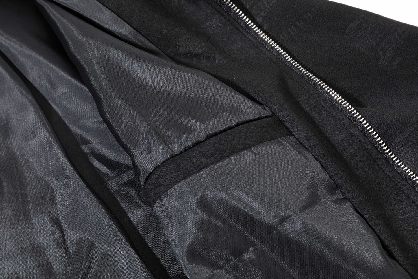 251008 New high-quality deerskin velvet full-print embossed stand-up collar jacket
