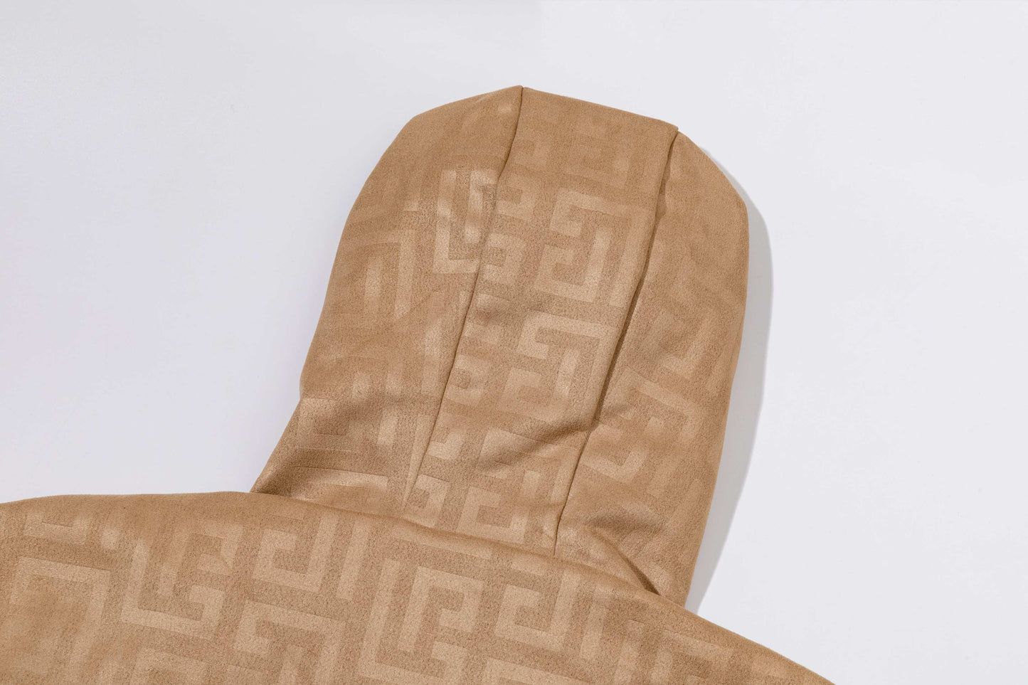 251008 New high-quality deerskin fleece hooded jacket with full embossed printing process