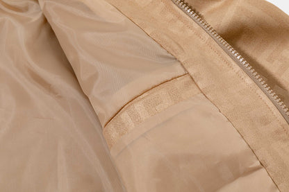 251008 New high-quality deerskin fleece hooded jacket with full embossed printing process