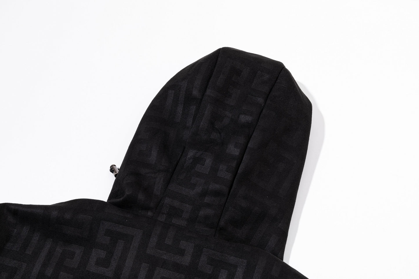 251008 New high-quality deerskin fleece hooded jacket with full embossed printing process