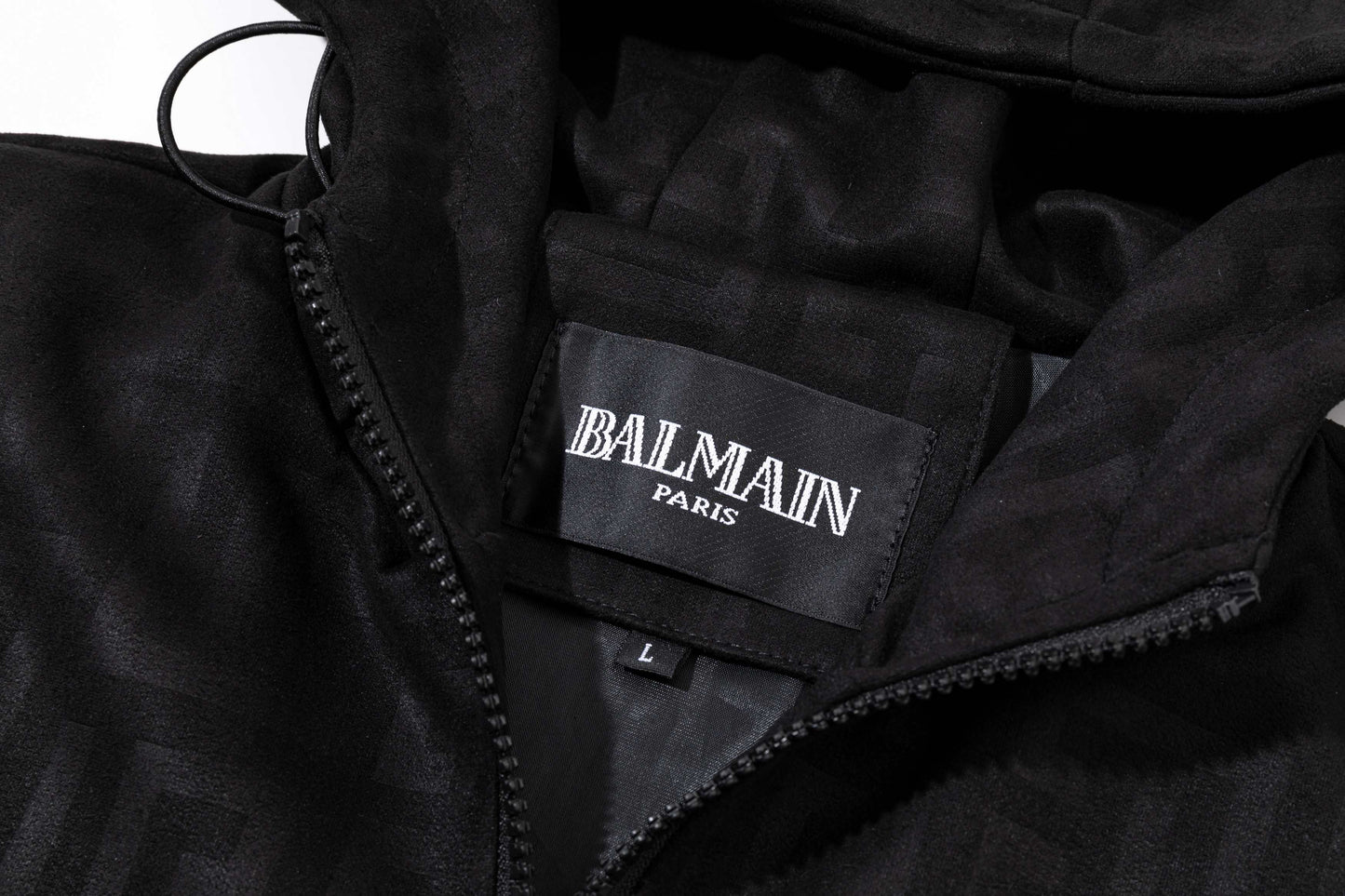 251008 New high-quality deerskin fleece hooded jacket with full embossed printing process