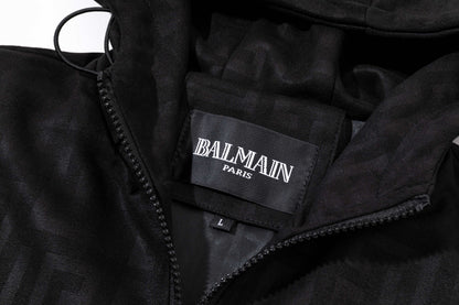 251008 New high-quality deerskin fleece hooded jacket with full embossed printing process