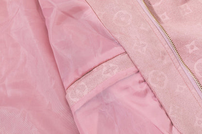251008 New high-quality deerskin velvet full-print jacket