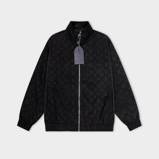 251008 New high-quality deerskin velvet full-print jacket