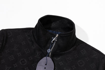 251008 New high-quality deerskin velvet full-print jacket