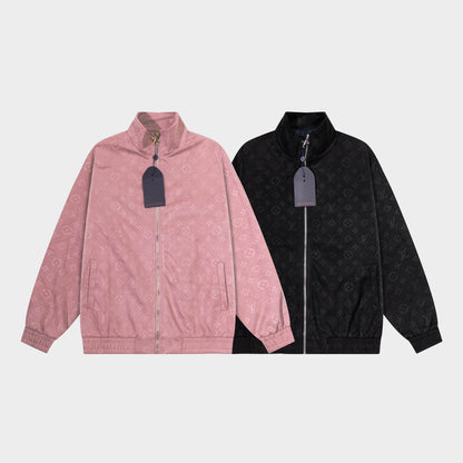 251008 New high-quality deerskin velvet full-print jacket