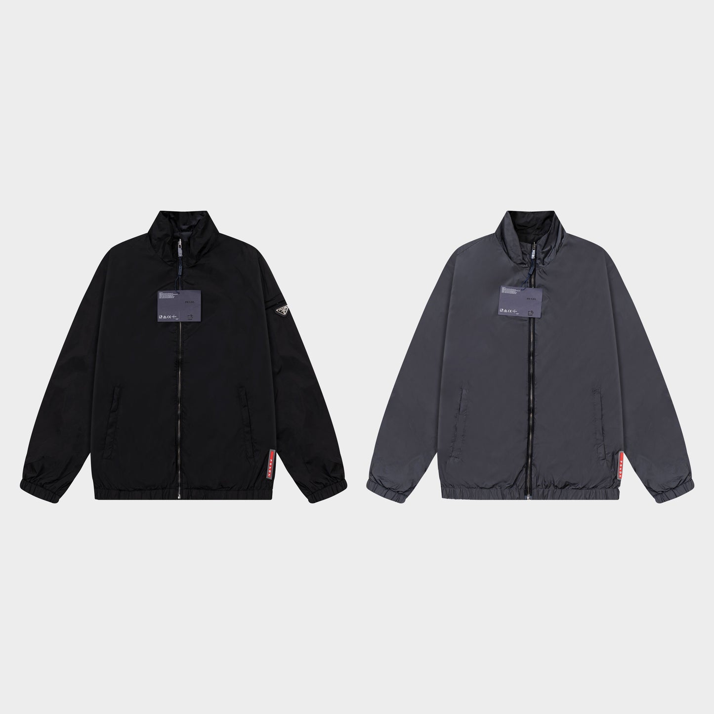 251008 New high-quality classic triangular label double-sided wearing jacket