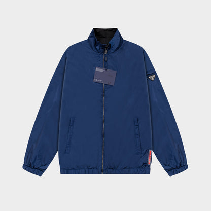 251008 New high-quality classic triangular label double-sided wearing jacket