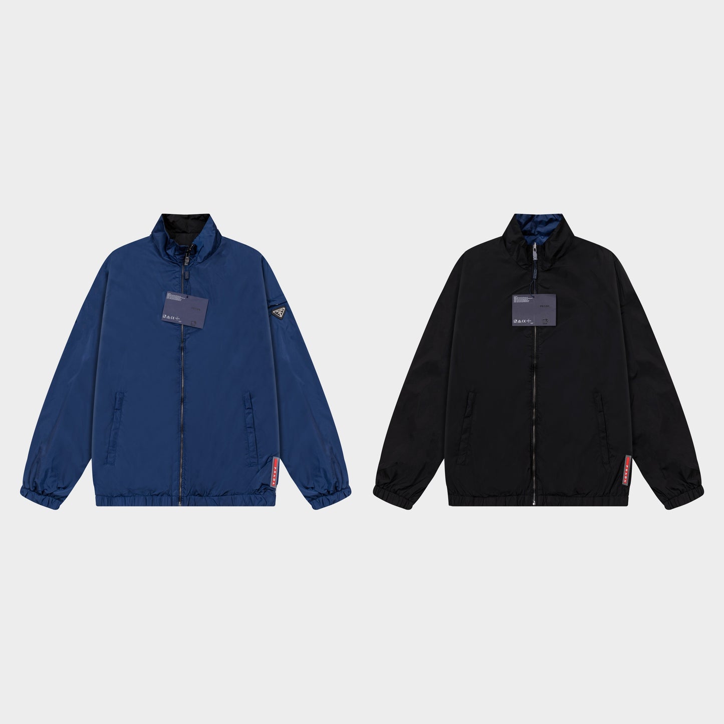251008 New high-quality classic triangular label double-sided wearing jacket