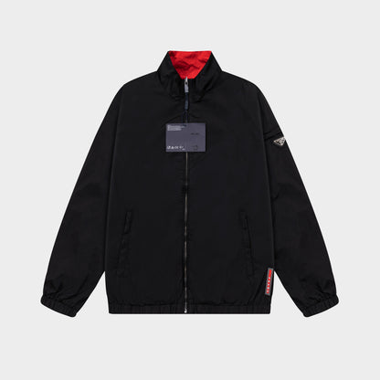 251008 New high-quality classic triangular label double-sided wearing jacket