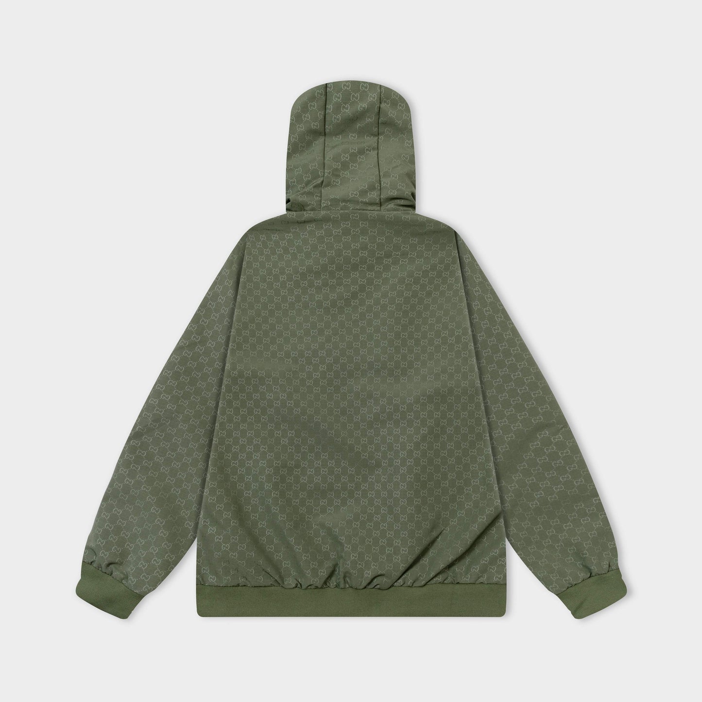 251008 New high-quality full-print design hooded jacket trench coat