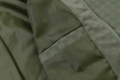 251008 New high-quality full-print design hooded jacket trench coat