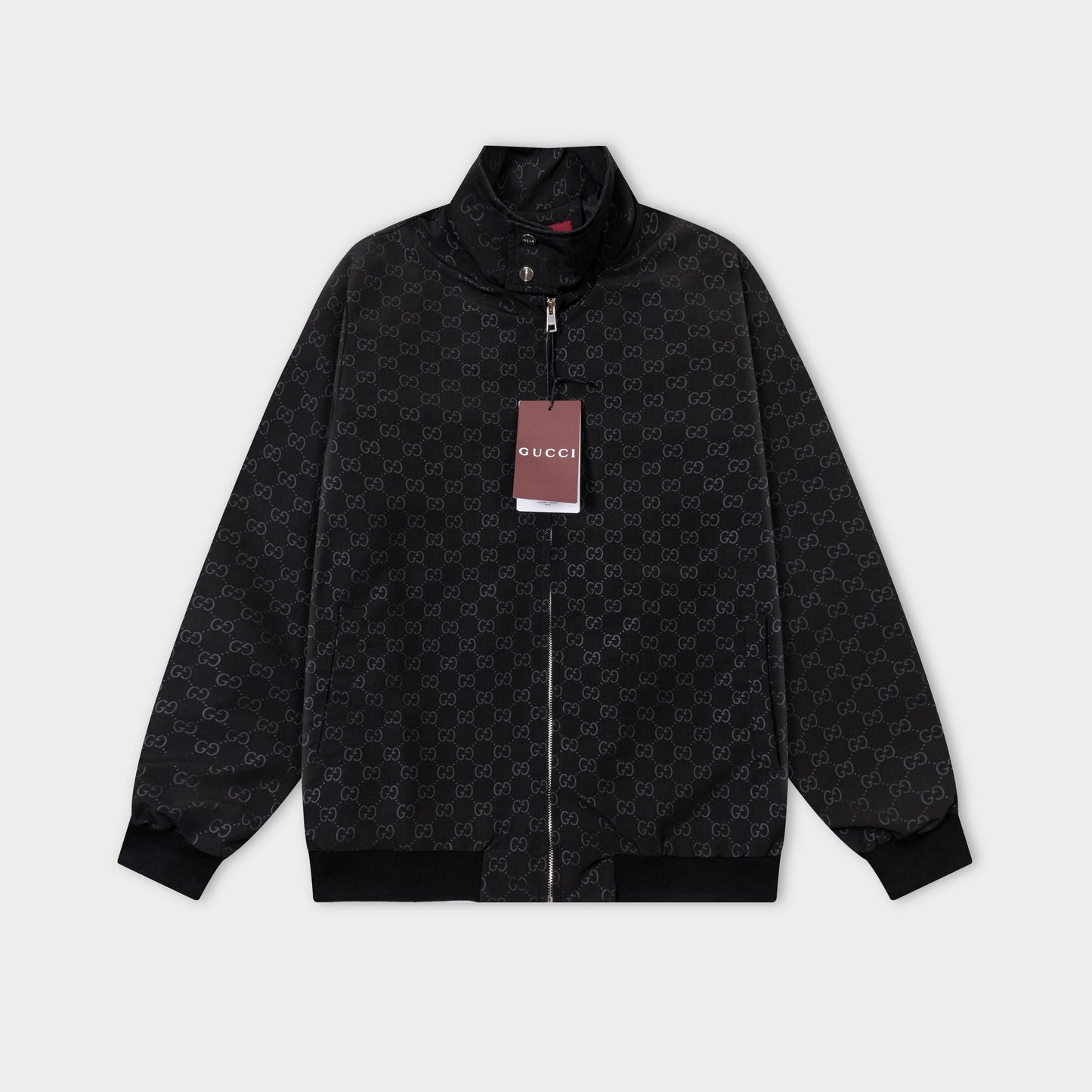251008 New high-quality full-print design stand-up collar jacket