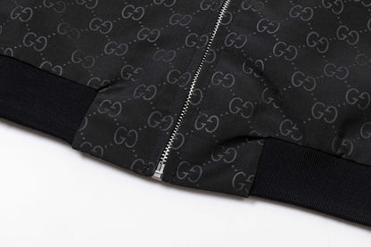 251008 New high-quality full-print design stand-up collar jacket