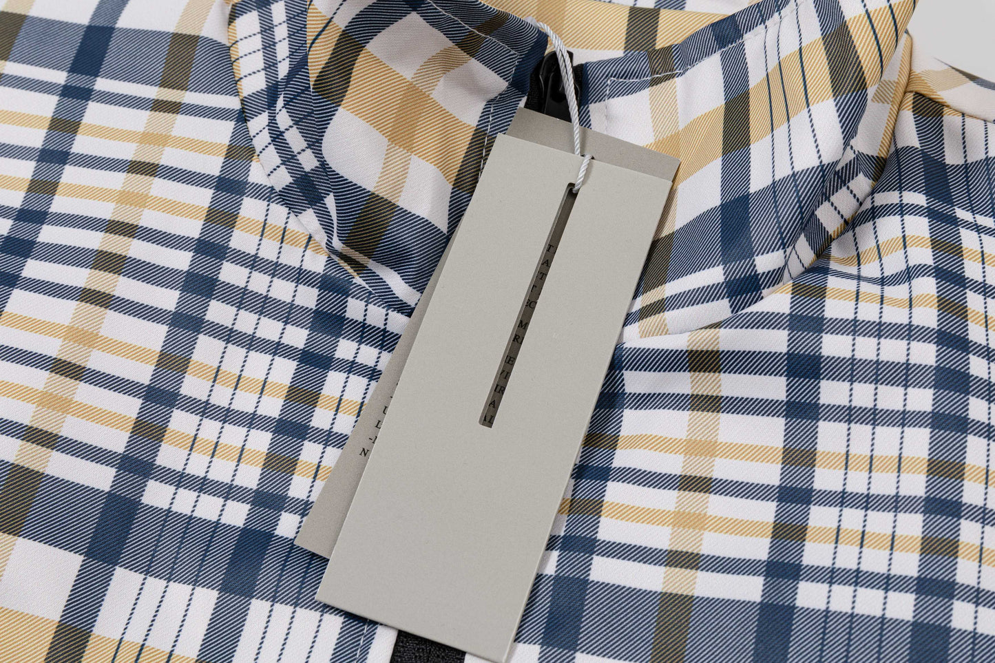 251008 New high-quality checkered new contrasting color stand-up collar jacket