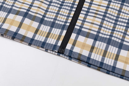 251008 New high-quality checkered new contrasting color stand-up collar jacket