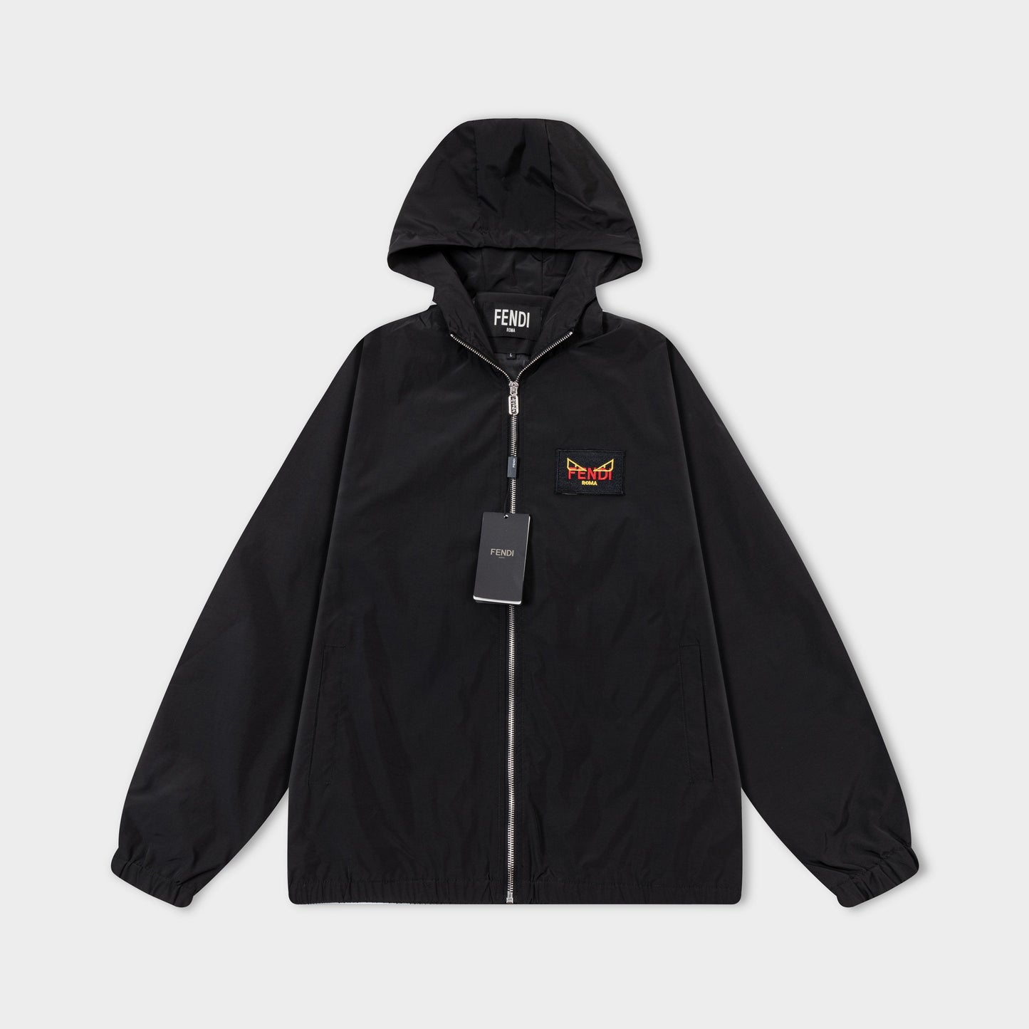 251008 New high-quality hooded windbreaker jacket with distinctive logo