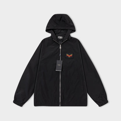 251008 New high-quality hooded windbreaker jacket with distinctive logo