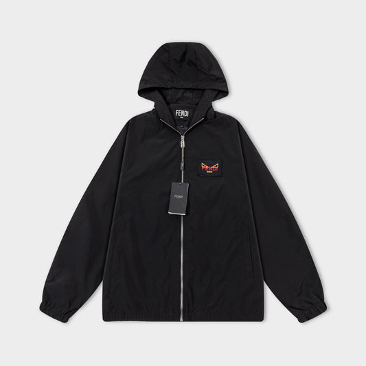 251008 New high-quality hooded windbreaker jacket with distinctive logo