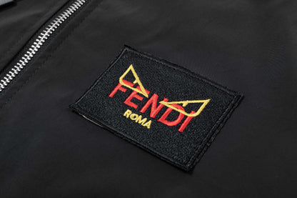 251008 New high-quality hooded windbreaker jacket with distinctive logo