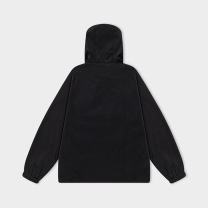 251008 New high-quality golden zipper hooded windbreaker jacket