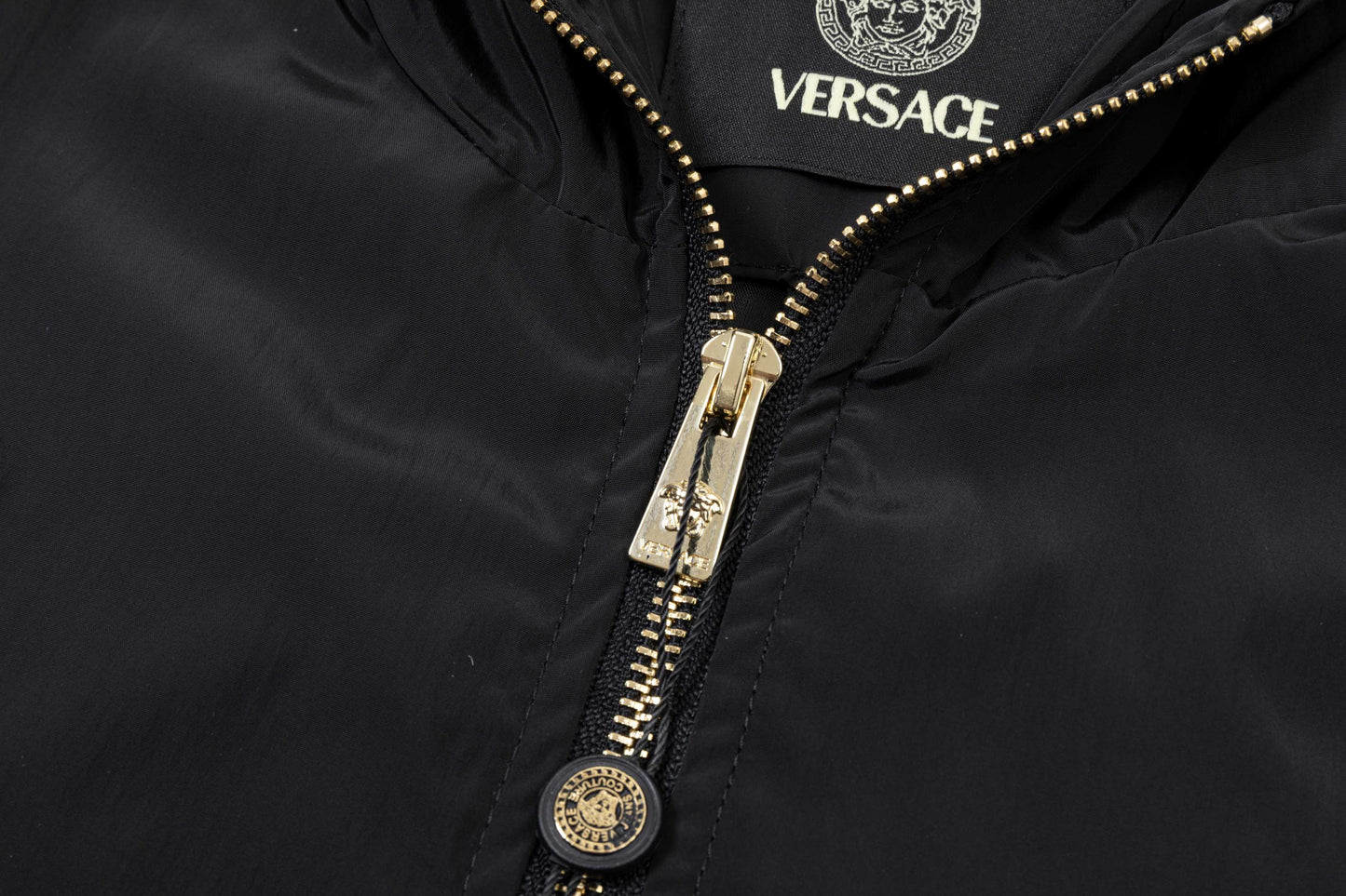 251008 New high-quality golden zipper hooded windbreaker jacket
