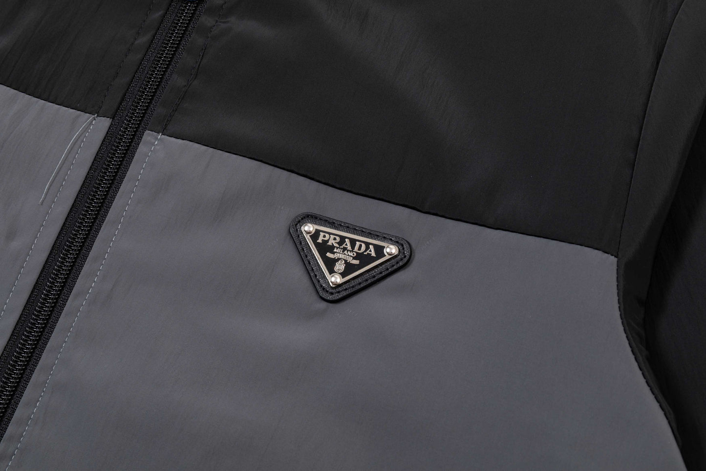 251008 New high-quality patchwork color hooded windbreaker jacket