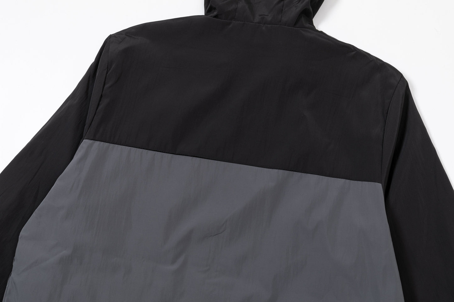 251008 New high-quality patchwork color hooded windbreaker jacket