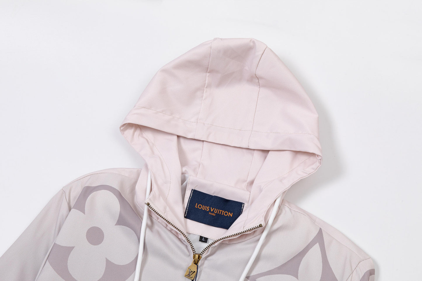 251008 new high-quality large-sized gradient hooded windbreaker jacket
