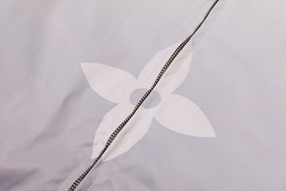 251008 new high-quality large-sized gradient hooded windbreaker jacket