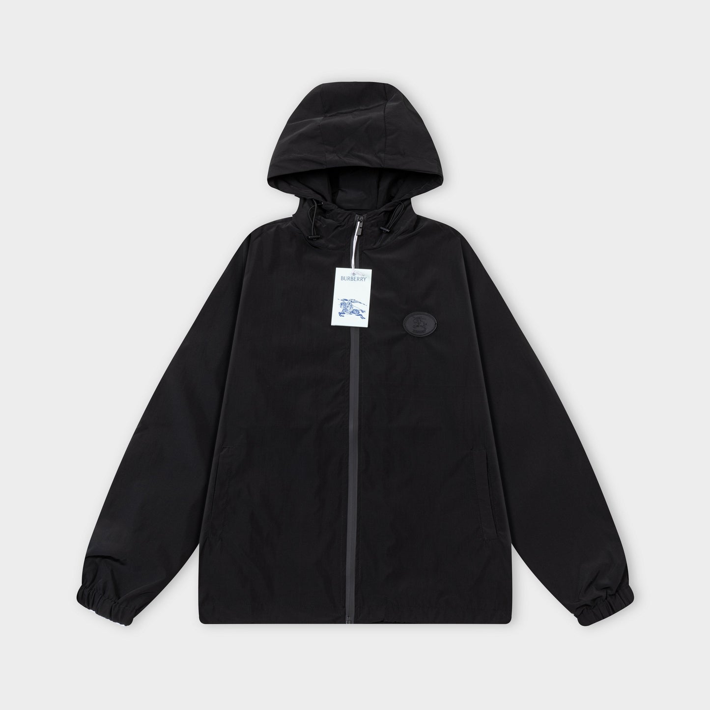 251008 new high-quality classic printed hooded windbreaker jacket
