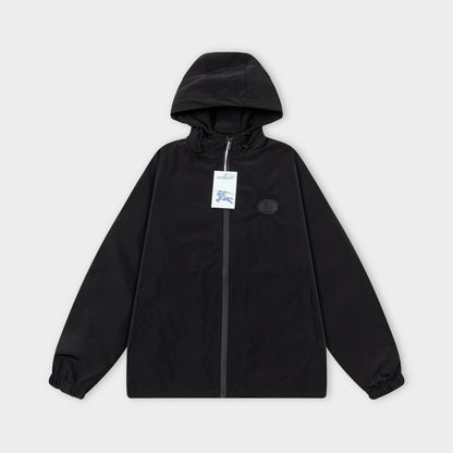 251008 new high-quality classic printed hooded windbreaker jacket