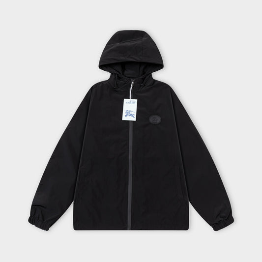 251008 new high-quality classic printed hooded windbreaker jacket