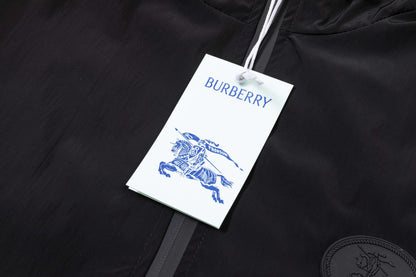 251008 new high-quality classic printed hooded windbreaker jacket