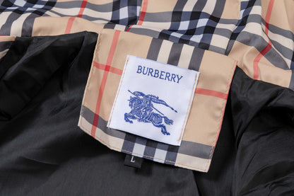 251008 new high-quality classic checkered hooded windbreaker jacket