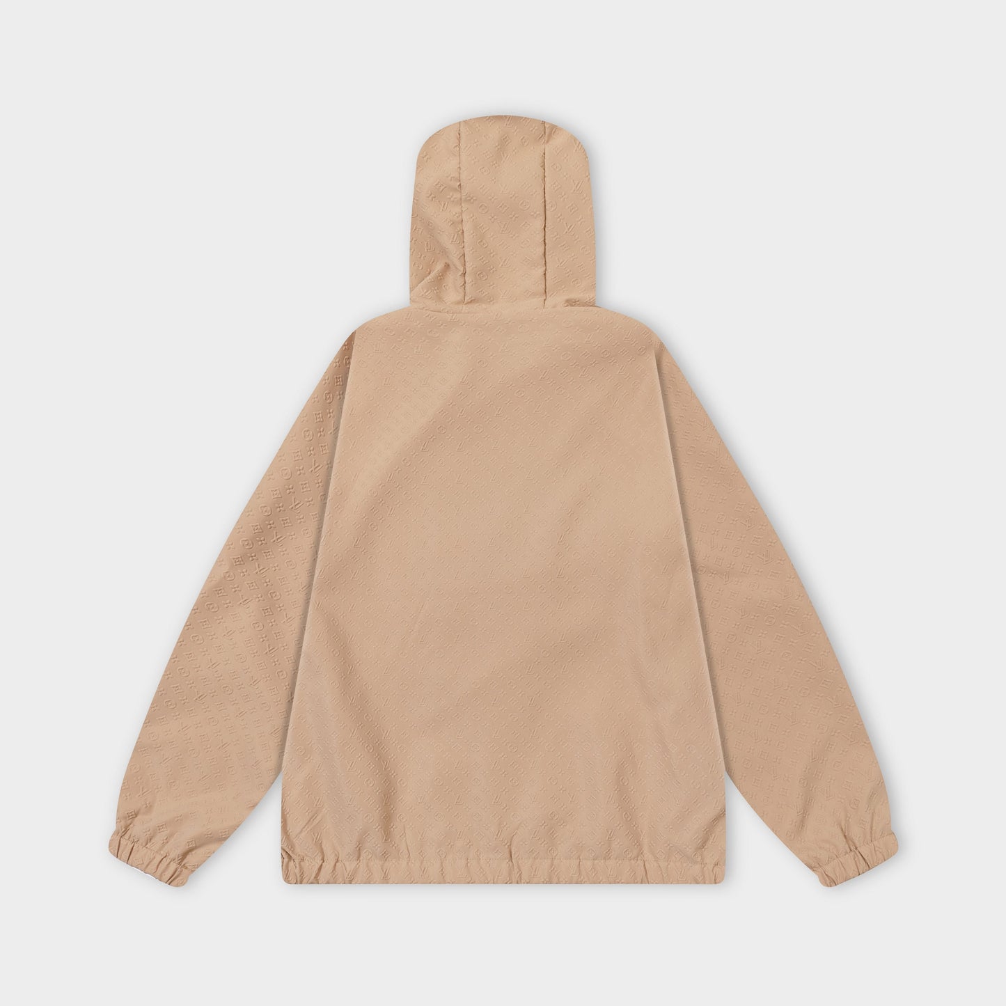 251008 New high-quality three-dimensional embossed hooded trench coat