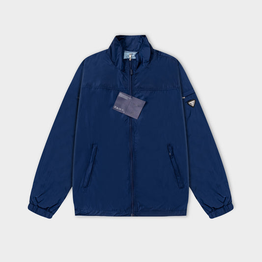 251008 New high-quality, simple style triangular label trench coat jacket
