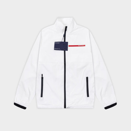 251008 New high-quality color-blocking stand-up collar windbreaker jacket