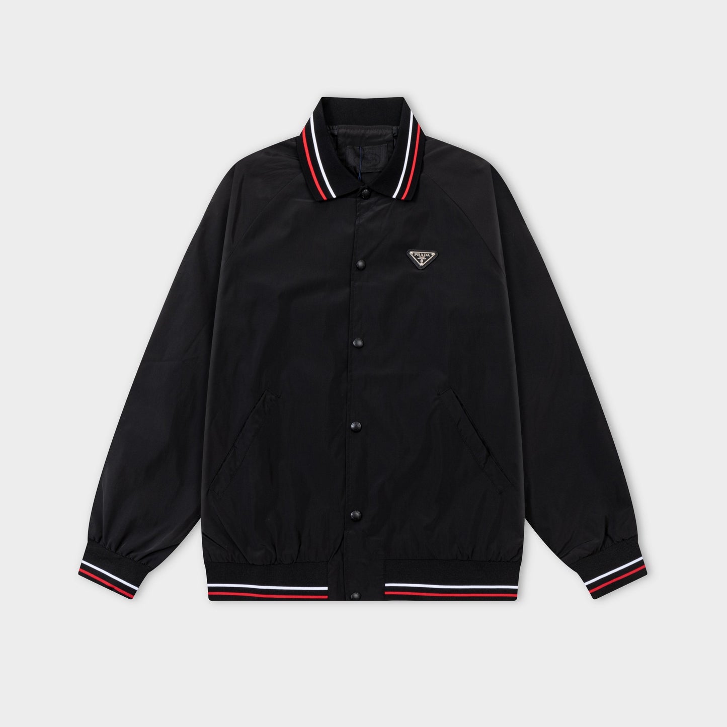 251008 New high-quality lapel triangular label windbreaker jacket