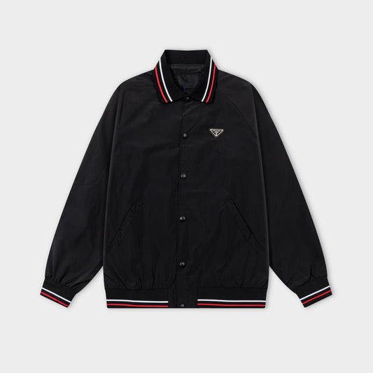 251008 New high-quality lapel triangular label windbreaker jacket