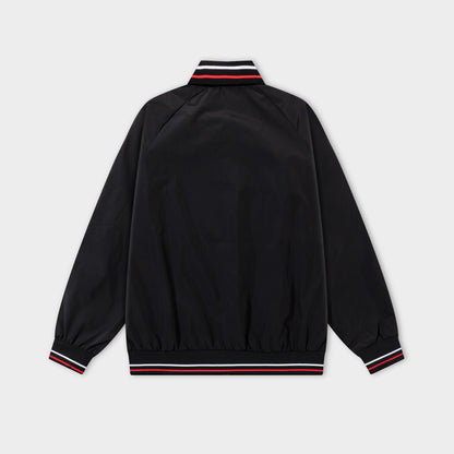 251008 New high-quality lapel triangular label windbreaker jacket