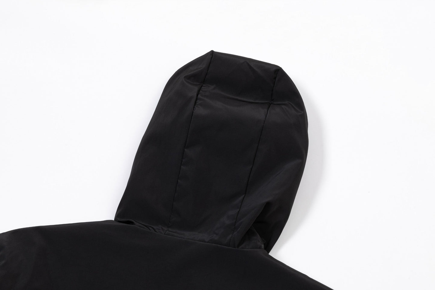 251008 New high-quality triangular leather hooded windbreaker jacket