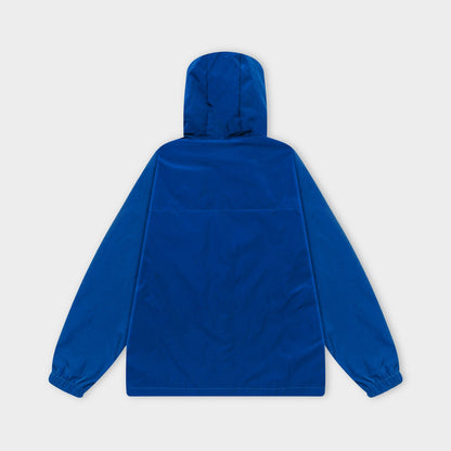 251008 New high-quality triangular leather hooded windbreaker jacket