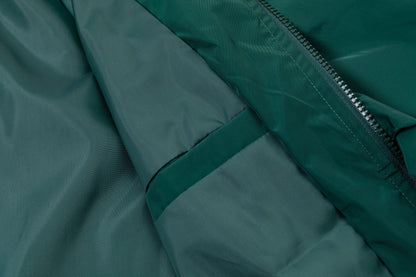 251008 New high-quality triangular leather hooded windbreaker jacket