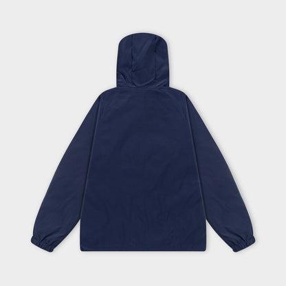 251008 new high-quality hooded trench jacket with a patchwork zipper design