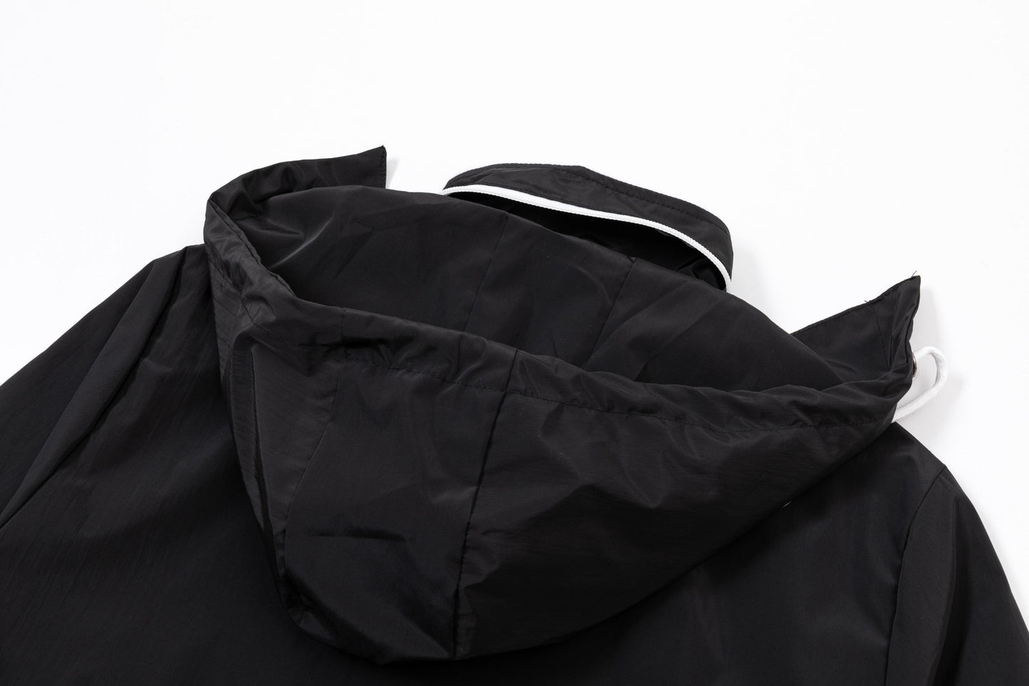251008 new high-quality hooded trench jacket with a patchwork cap design