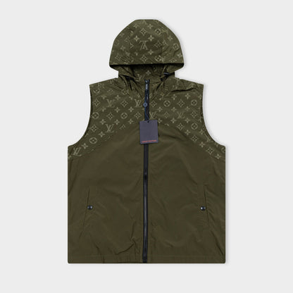 251014 New high-quality custom fabric heavy-duty hooded jacket vest