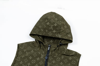 251014 New high-quality custom fabric heavy-duty hooded jacket vest
