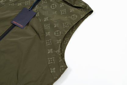 251014 New high-quality custom fabric heavy-duty hooded jacket vest