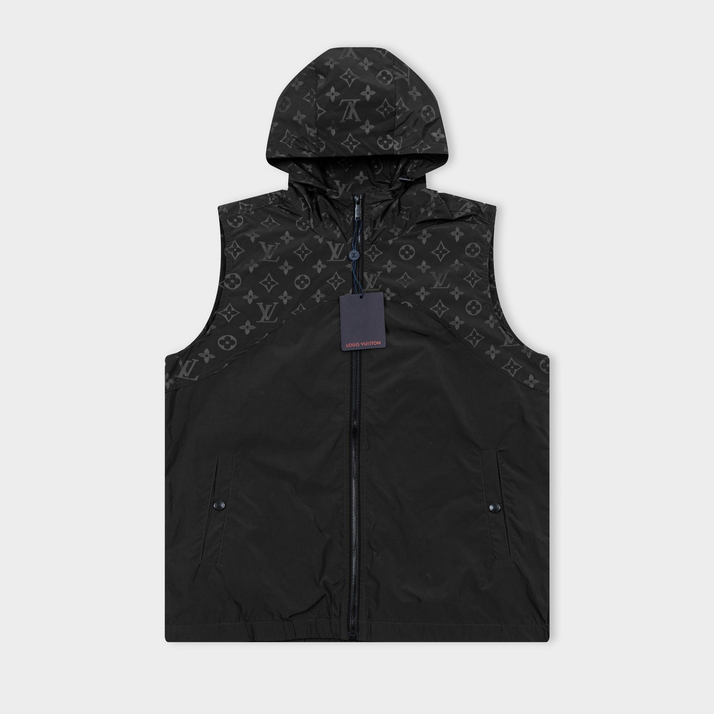 251014 New high-quality custom fabric heavy-duty hooded jacket vest